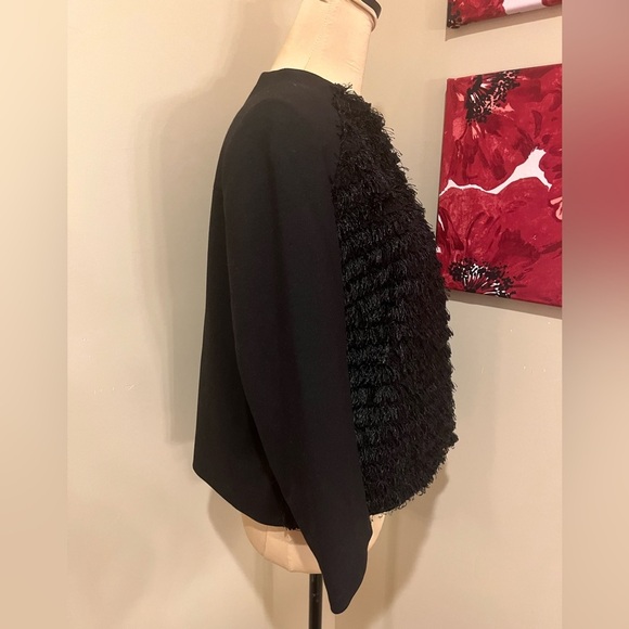 Nine West Women's Flyaway Eyelash Cropped Blazer, size 10 - Picture 4 of 6